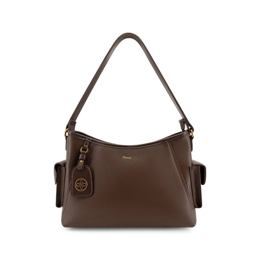 NEW LIKE DREAMS women's elan everyday shoulder bag in brown